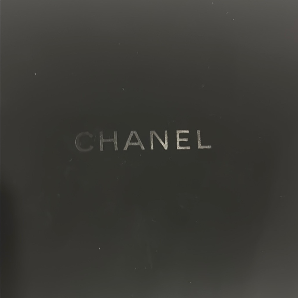 CHANEL Black Embossed Logo Accessory